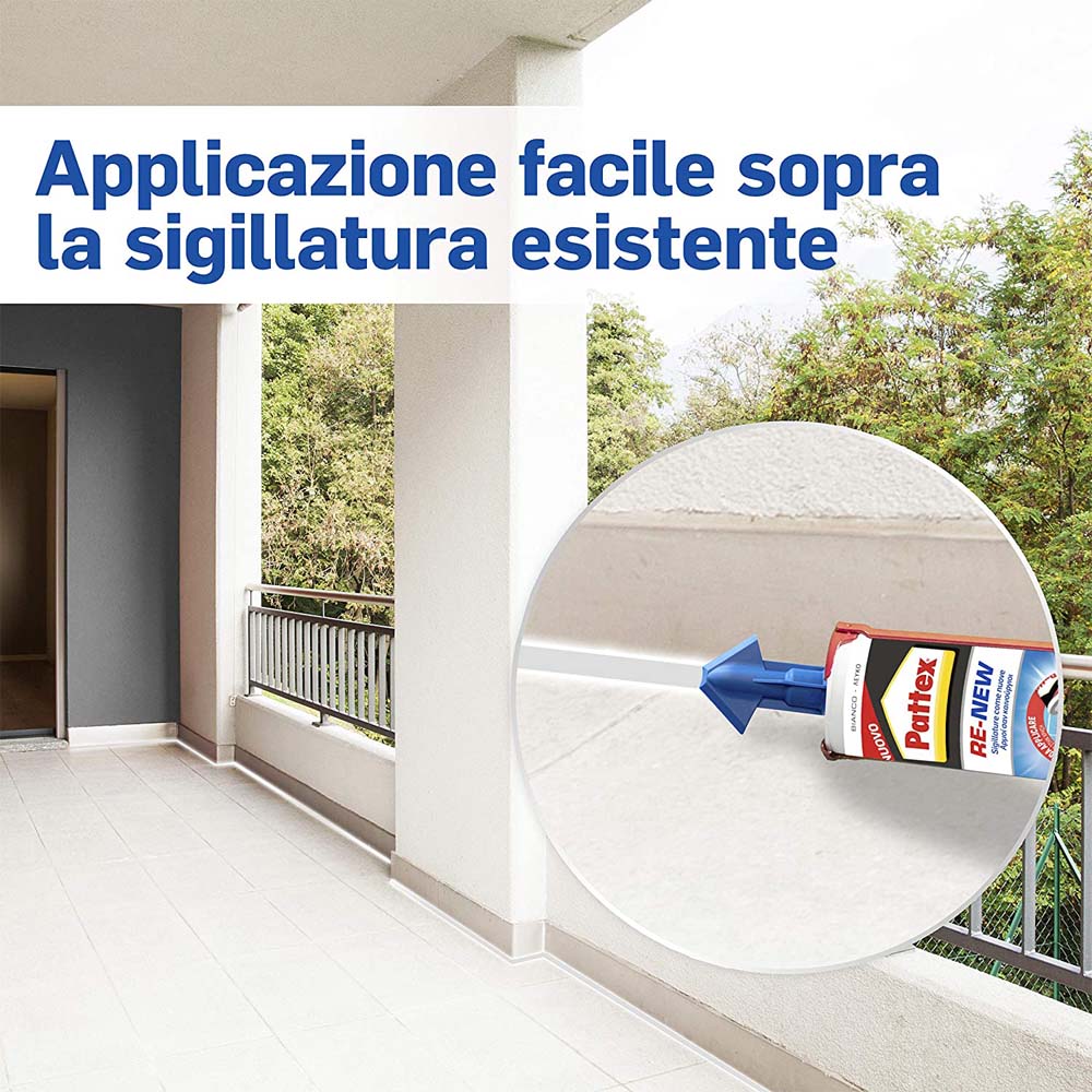 Sigillante per Fughe Bagno Sano Re-New 280 ml PATTEX - Bianco